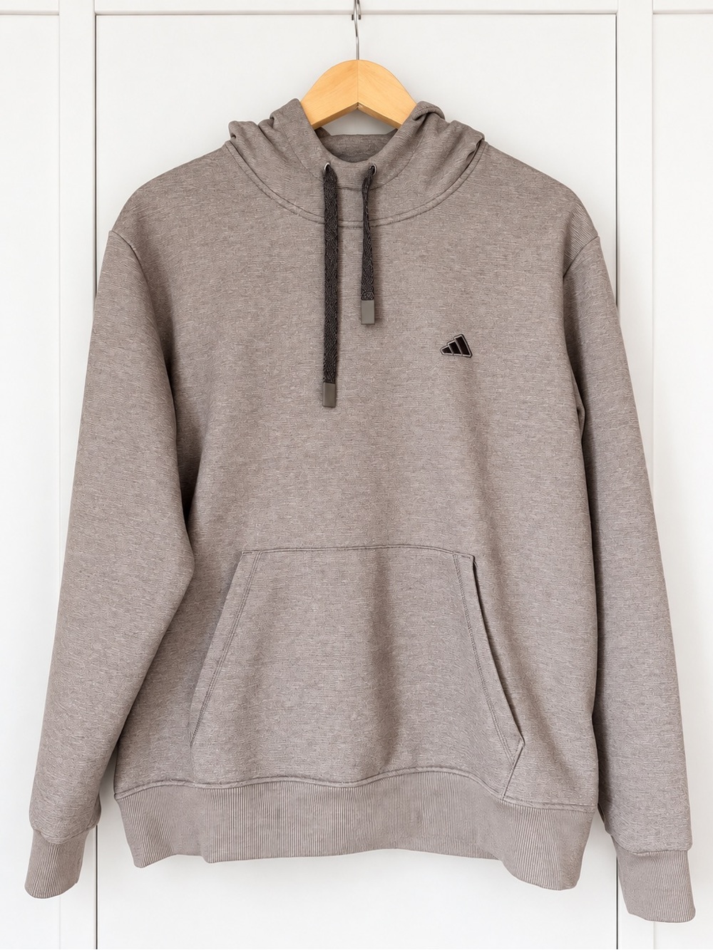 Adidas Men’s Taupe Beige Pullover Hoodie Size M – Worn Once